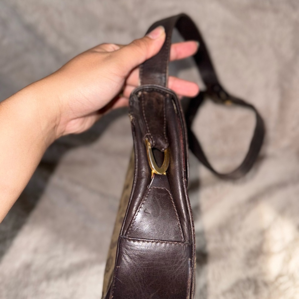 Celine Vintage Macadam Monogram Crossbody Bag with Horse Carriage Hardware - Picture 6 of 10